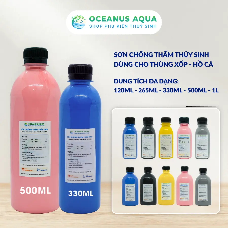 Sơn chống thấm thuỷ sinh dùng cho thùng xốp và bể cá